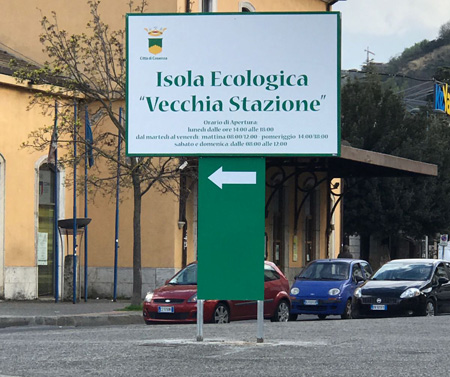 Martedì 11 apre l isola ecologica Vecchia stazione ecco come funziona