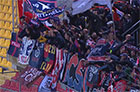 Stadio Lecce la curva con i tifosi del Cosenza