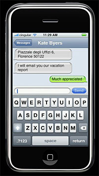 iphone versione sms